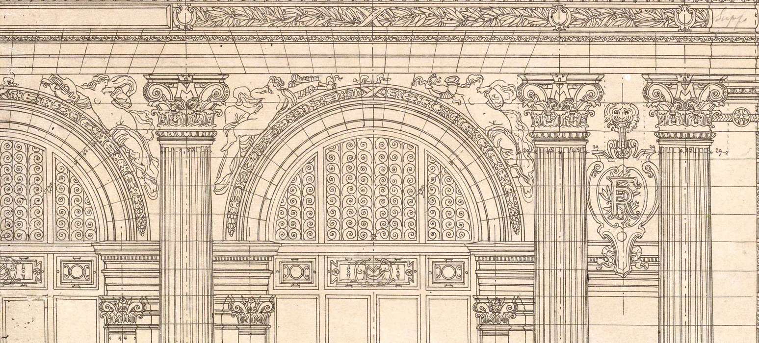 Archives de Montpellier, 1Fi12, Atlas des plans d'exécution, planche 5, détail